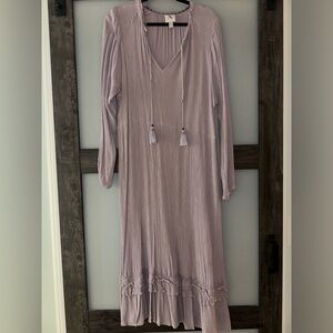 Knox Rose Lavender Long Sleeve Dress